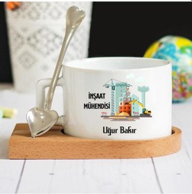 Resim Inşaat Mühendisi Lüks Fincan Seti 