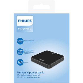 Resim Philips DLP7717NB/00 10.000 mAh 2x USB-A Output Taşınabilir Şarj Cihazı Siyah 