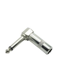 Resim Mono L Tip Metal Gitar Jack 6.3 MM 