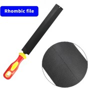 Resim 1 adet Elmas El Testeresi Biley Aracı, Biley Bıçaklar, Çekiçler, Çim Biçimleri, Makaslar, Kazıklar, Kürekler, Matkap Uçları için Rombo Dosya 