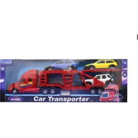 Resim Mega Oyuncak Araç Taşıyıcı Plastik Kırmızı Tır 