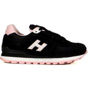 Resim Hammer Jack Hakiki Deri Siyah-Pembe Kadın Spor Ayakkabı - 545251788 