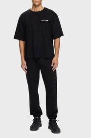 Resim Les Benjamins Sırt Baskılı Pamuklu Oversize Fit Bisiklet Yaka T Shirt Erkek T SHİRT LB25FWTURMUOT 