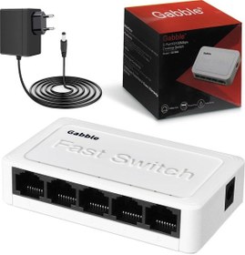 Resim Gabble Gs1005 5port 10/100mbps Desktop Switch 