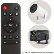 Resim HY310, HY300, HY300PRO, HY320mini, HY320 Mini, HY300 Ultra, HY300 PRO +, HY260 projektörlerle uyumlu uzaktan kumanda, evrensel uzaktan kontrolü değiştirebilir. 