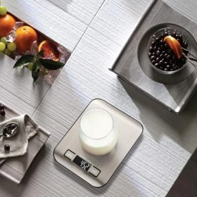 Resim Esmo Home Dijital Hassas Mutfak Terazisi - 10KG/1G Kapasiteli, Paslanmaz Çelik Gövde, LCD Ekranlı, Dara Fonksiyonlu Profesyonel Yemek, Pasta ve Diyet Tartısı (Pille Çalışır) 