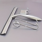Resim Ev banyosu için silikon temizlik aracı, banyo, mutfak, fayans, aynalar, araba camı kapı duş kazıyıcıları için uygun, duş için banyo temizleme fırçası, mini pencere sileceği 