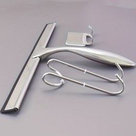 Resim Ev banyosu için silikon temizlik aracı, banyo, mutfak, fayans, aynalar, araba camı kapı duş kazıyıcıları için uygun, duş için banyo temizleme fırçası, mini pencere sileceği 