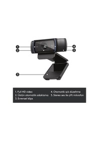 Resim LOGİTECH C920 HD PRO WEBCAM-SİYAH 960-001055 