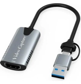 Resim 4K HDMI Video Yakalama Kartı – Çift Giriş (Usb & Type-C), Tak-Çalıştır 