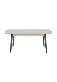 Resim Enzo Ortadan Açılır Yemek Masası 90x150 Cm Gri 