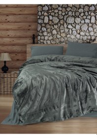 Resim Cotton Box Velvet Çift Kişilik Nevresim Takımı Flossy Gri 
