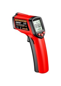 Resim Yuntech01 Aneng Kırmızı El Tipi Kızılötesi Termometre - Dijital Dokunsuz Sıcaklık Ölçer, Lcd Ekran, Lazer Konumlandırma, -50 C/+400 C Aralığı Pil Yok 