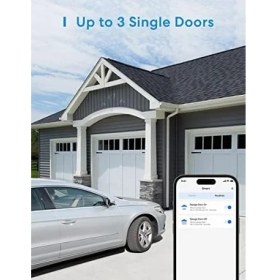 Resim Akıllı Garaj Kapısı Açacağı Homekit ile Çalışır, Harici Anten ve 3 Tek Kapıya Kadar, Uygulama Kontrolü, Siri ve Alexa ile Uyumlu, Assistant 2,4 Ghz 
