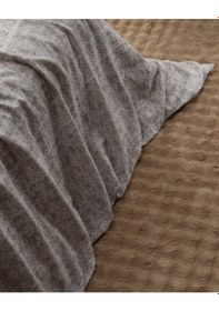 Resim Petrus Çift Kişilik %100 Pamuk Madame Coco Crep Baskılı Nevresim Takımı - Bej 8684427178751 Ekru 