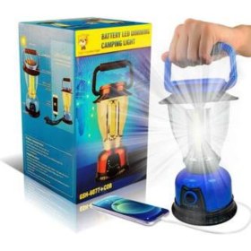 Resim Nacario Ledli Kamp Ası Pilli Ayarlı LED Işıldak Aydınlatma 