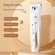 Resim Şarj Edilebilir Ev Tipi Kedi Tımar Makinesi, Otomatik Kedi Fırçası ve Saç Kesme Seti 