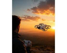 Resim Ethab Ticaret Çift Bataryalı Kameralı Mini Drone Işıklı Akıllı Uçuş Sistemi - GL002V-7MSWT8 