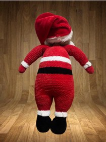 Resim MESASTORE El Örgüsü Amigurumi Büyük Noel Baba Oyuncak | 90 cm Özel Üretim Dekoratif 
