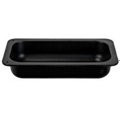 Resim Lava Döküm 32x17 CM Dikdörtgen 1/3 Siyah Gastronomi Küvet LV KV 3217 BL 