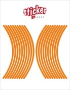 Resim Sticker Market Ktm Turuncu Fosforlu Jant Şeridi 
