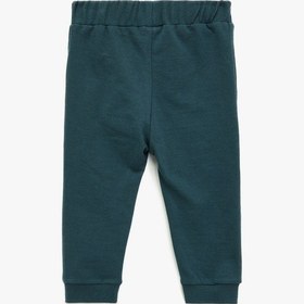 Resim Koton Pamuklu Dinozor Baskılı Beli Bağcıklı Jogger Eşofman Altı Lacivert 6wmb40105tk Lacivert 
