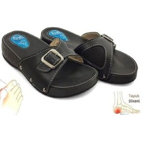 Resim Silikon Jelli Ortopedik Topuk Dikeni Terliği Siyah 063 Vixen-1 Siyah 