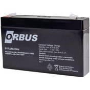 Resim ORBUS 6v 7 Ah Akü Kuru Tip (150*34*100) (1,25 KG) Tse'li 