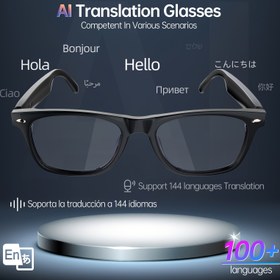 Resim LIFEBEE AI Çeviri Kulaklığı, Akıllı Kablosuz Gözlük, Açık Hava Modası Renk Değiştiren Gözlük, Mavi Işık Filtreli Akıllı Gözlük, Kablosuz Kulaklık, Açık Kulak Kulaklıkları, Açık Hava Sporları ve Müzik Çalma İçin 