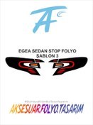 Resim aksesuar folyo tasarım Fiat Egea Sedan Stop Folyo 