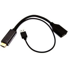 Resim Beek Hdmı Displayport (DP) Adaptör Kablosu, Hdmı Erkek - Dp Dişi, Giriş: Hdmı Çıkış: Dp, 4kx2k@60hz 