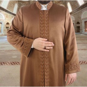 Resim İkranur Lüks Muhacir İmam Cübbesi - Kahverengi 