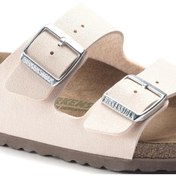 Resim Birkenstock Arizona Birko Flor Birkibuc Earthy Kadın Pembe Terlik 