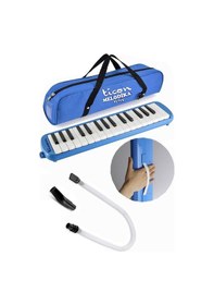 Resim Melodika 32 Tuşlu Mavi Bez Çantalı 1 Adet 32k Hortumlu Melodika Askılı Taşıma Kulplu Okul Öğrenci Mavi 