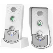 Resim Kablosuz Kapı Zili İnterkom Ev Için Şarj Edilebilir Hs7009-w-1 