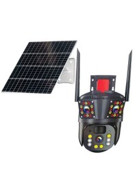 Resim Apronx Apx-wsp348 6mp 3.6mm 4g Solar Çift Kamera 49 Led Wifi Ptz 