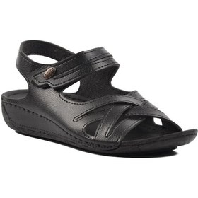 Resim Ayakmod 16.035 Kadın Siyah Sandalet 001 