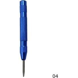 Resim Mavi Çok Fonksiyonlu 5 Inç Otomatik Merkez Pimi Yaylı Işaret Merkezi Delme Aracı Ahşap Girinti Mark Ağaç Işleme Aleti Bit (Yurt Dışından) 