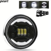 Resim Dream011 14.61 Cm Gümüş Motosiklet Led Far Halo Beyaz Drl Angel Eye Harley Davidson 