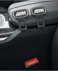 Resim Tüm Araçlara Uyumlu Bmw M Logolu Koltuk Kemer Tokası Aksesuarı 