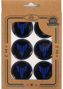 Resim YAMAHA Koruma Takozu MT Damla Etiket Sticker Ø39 mm SİYAH-MAVİ 