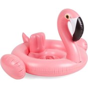 Resim Zsykd 83x83x48CM Flamingo Şeklinde Şişme Deniz Yatağı - Pembe 