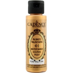 Resim Cadence Su Bazlı Yaldız Metalik Boya 70ml 100 Altın 