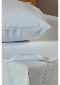 Resim Divanev Yastık Kılıflı Pamuk Alez 100x200 Cm Tek Kişilik Ve Alez Yastık Kılıfı Beyaz 