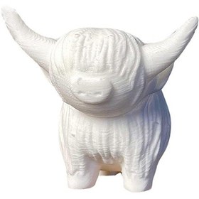 Resim Yaratıcı Highland İnek Heykelciği Highland İnek Süsü Highland İnek Hediyeleri, %100 Yenibeyaz 