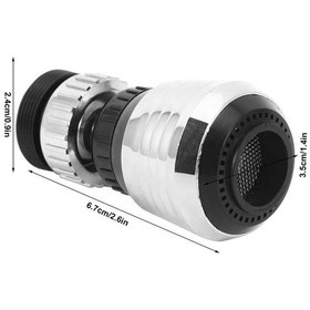 Resim Berev Tasarruflu 2 Fonksiyonlu Musluk Başlığı Yağmurlama Perlatörlü Dönebilir Oynar Mutfak Lavabo Musluğu 