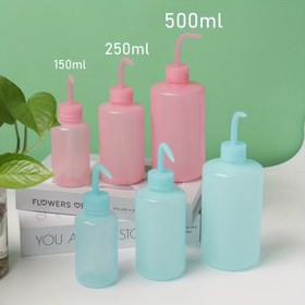 Resim 150ml/250ml/500ml Güvenlik Şişeleri Sulama Araçları Küçük Yıkama Şişesi Sıkma Plastik Küçük Sulama Kavabı Kapalı Bitkiler için Sukulent Sulama Kavabı Ekonomik Plastik Sıkma Dar Ağız Ölçekli Etiketler Tıbbi Sukulent Temizleme Yıkama için 