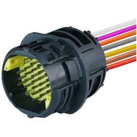 Resim Kapı Soketi Dişi 34 Pin Kablolu 