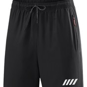 Resim Erkekler için Fermuarlı Cep Detaylı Hafif Nefes Alabilen Spor Şortları - Deniz Mavisi, Esnek Polyester Kumaş, Rahat Yaz Plaj ve Spor Giyim, Erkekler İçin İdeal Hediye, Rahat Spor Şortları | Şık Bel Bandı Dizaynı | Pürüzsüz Kısa Kumaş 