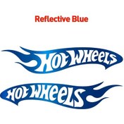 Resim Reflecmavi-m 21x41 Cm-yarış Araba Sticker Moda 1 Takım Tekerlekler Kask Vinil Çıkartması Motosiklet Çapraz Araba 4x4 Rv 